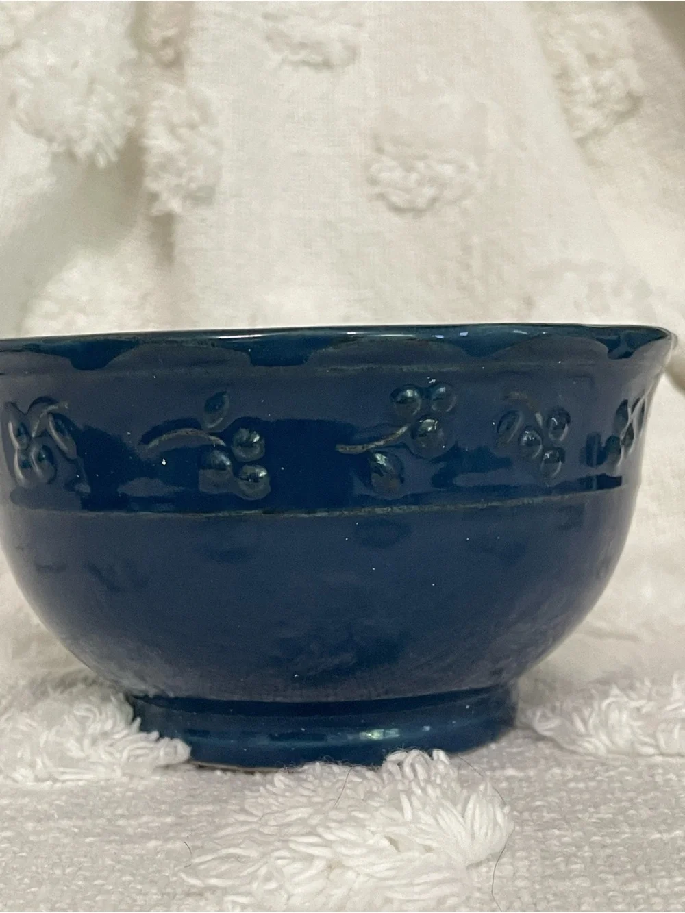 Vintage Bella Glazed Stoneware 5” Bowls by Debby‎ Segura Blue (2)